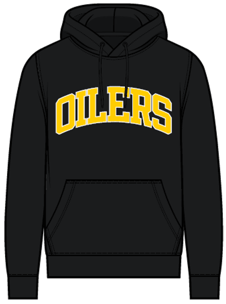 Hettegenser sort med Oilers - herre